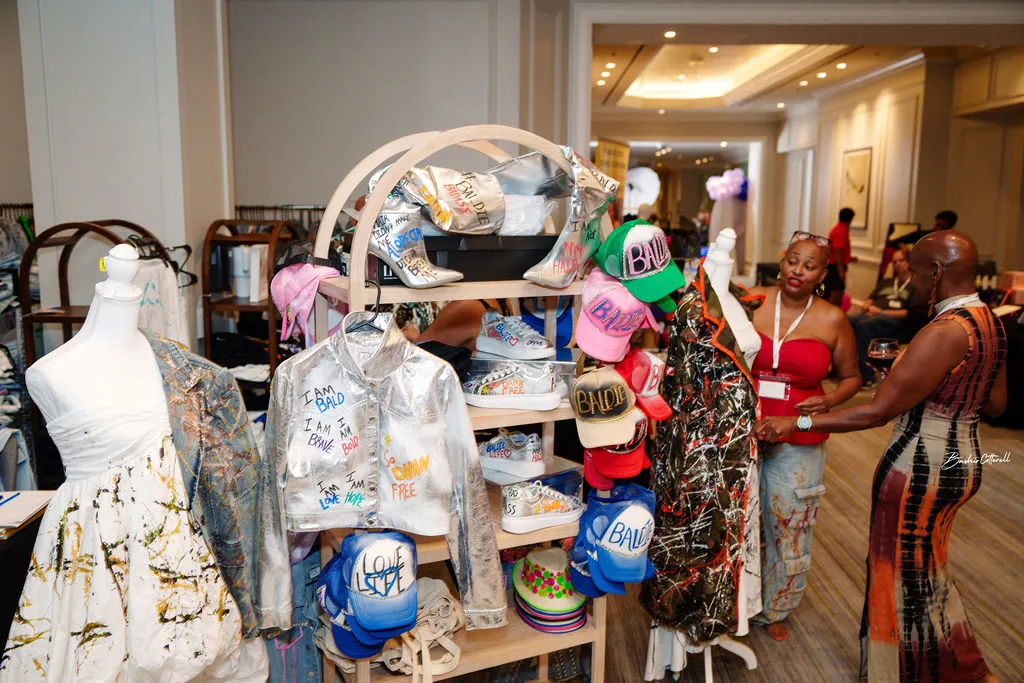 Custom fashion merchandise booth